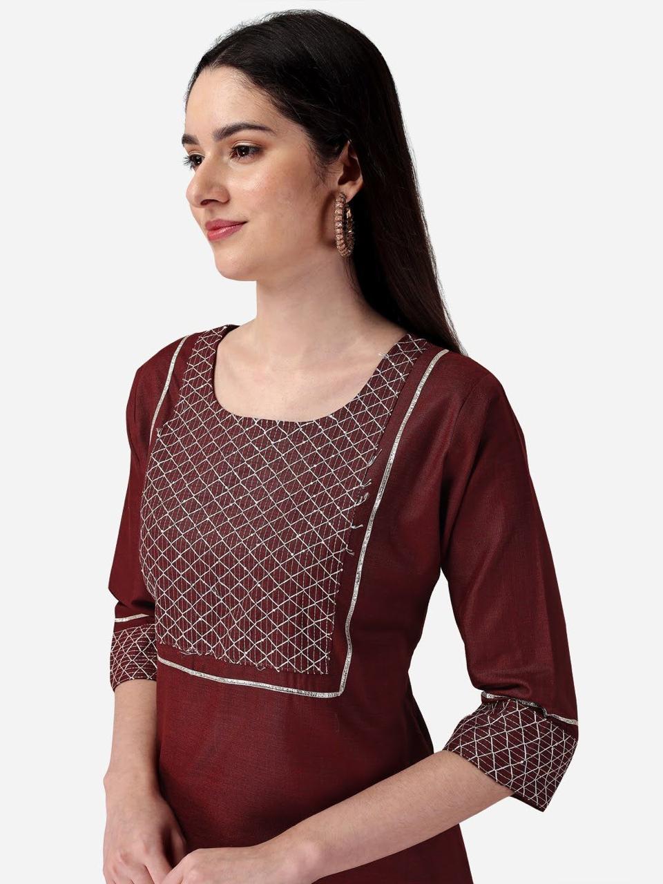 Channel 9 Series 121 To 125 Wholesale Cotton Kurti With Bottom